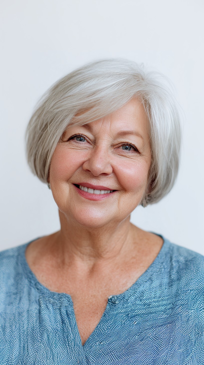 Softly Rounded Short Bob with Subtle Layers