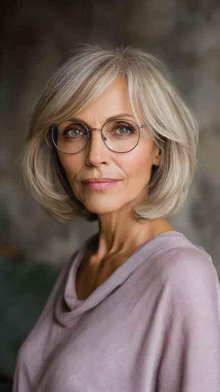 Softly Textured Lob with Subtle Layers