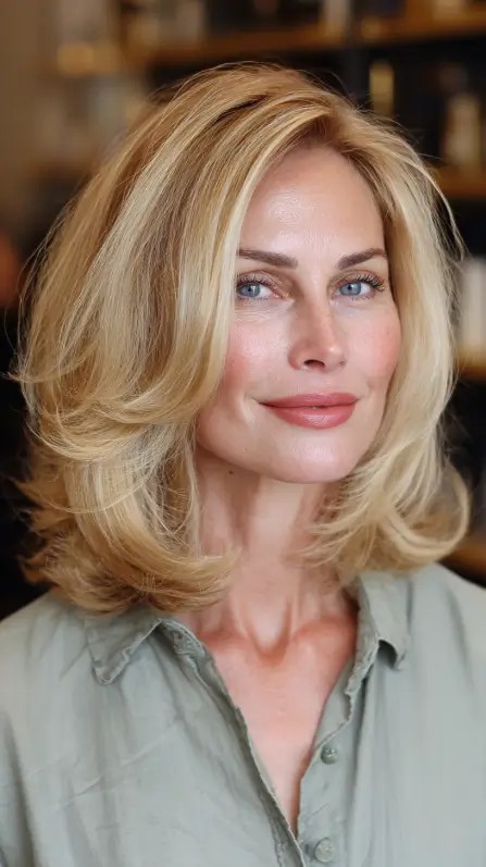 Softly Voluminous Layered Cut with Face-Framing Movement