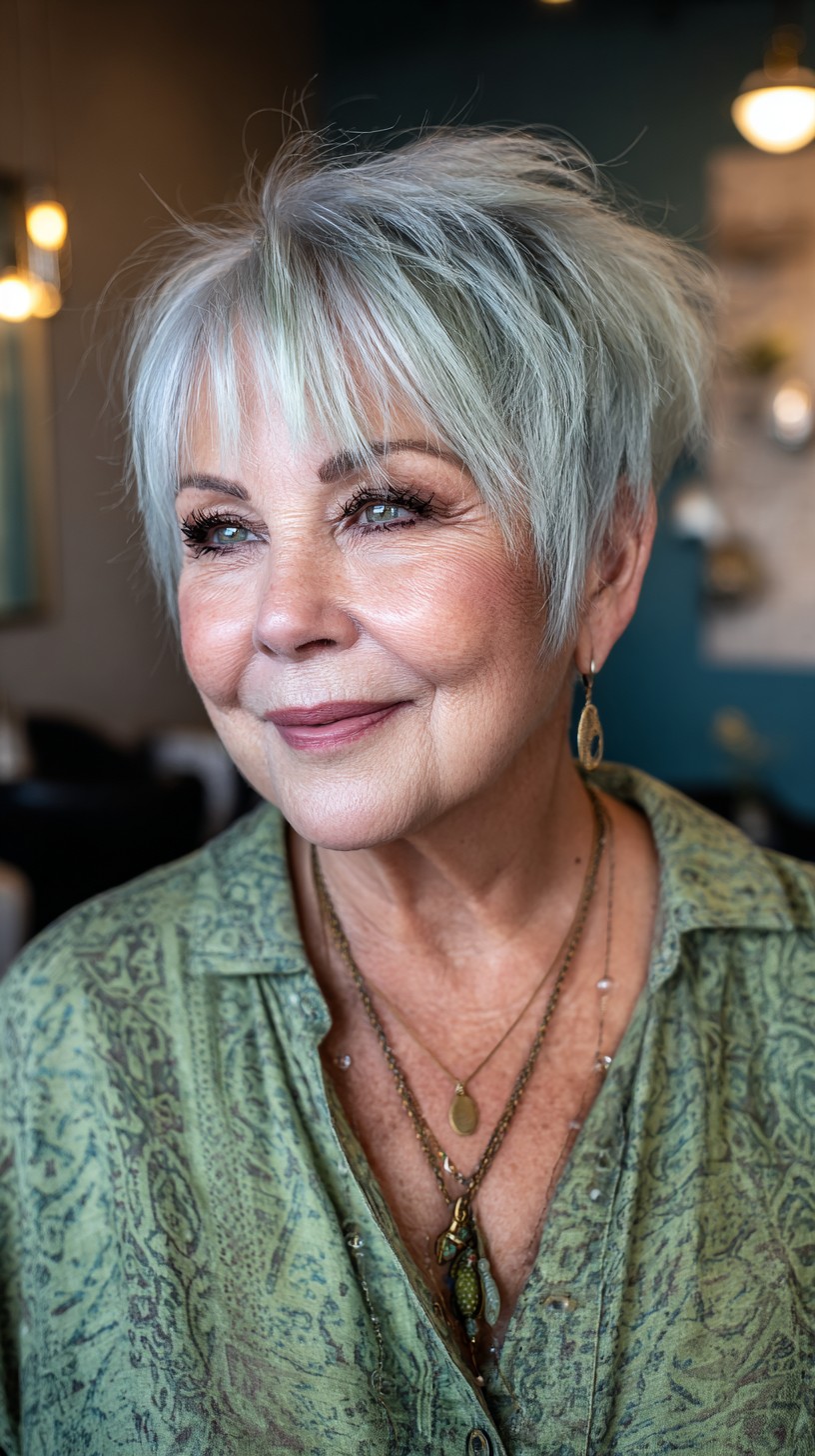 Stylish Textured Short Cut with Soft Volume