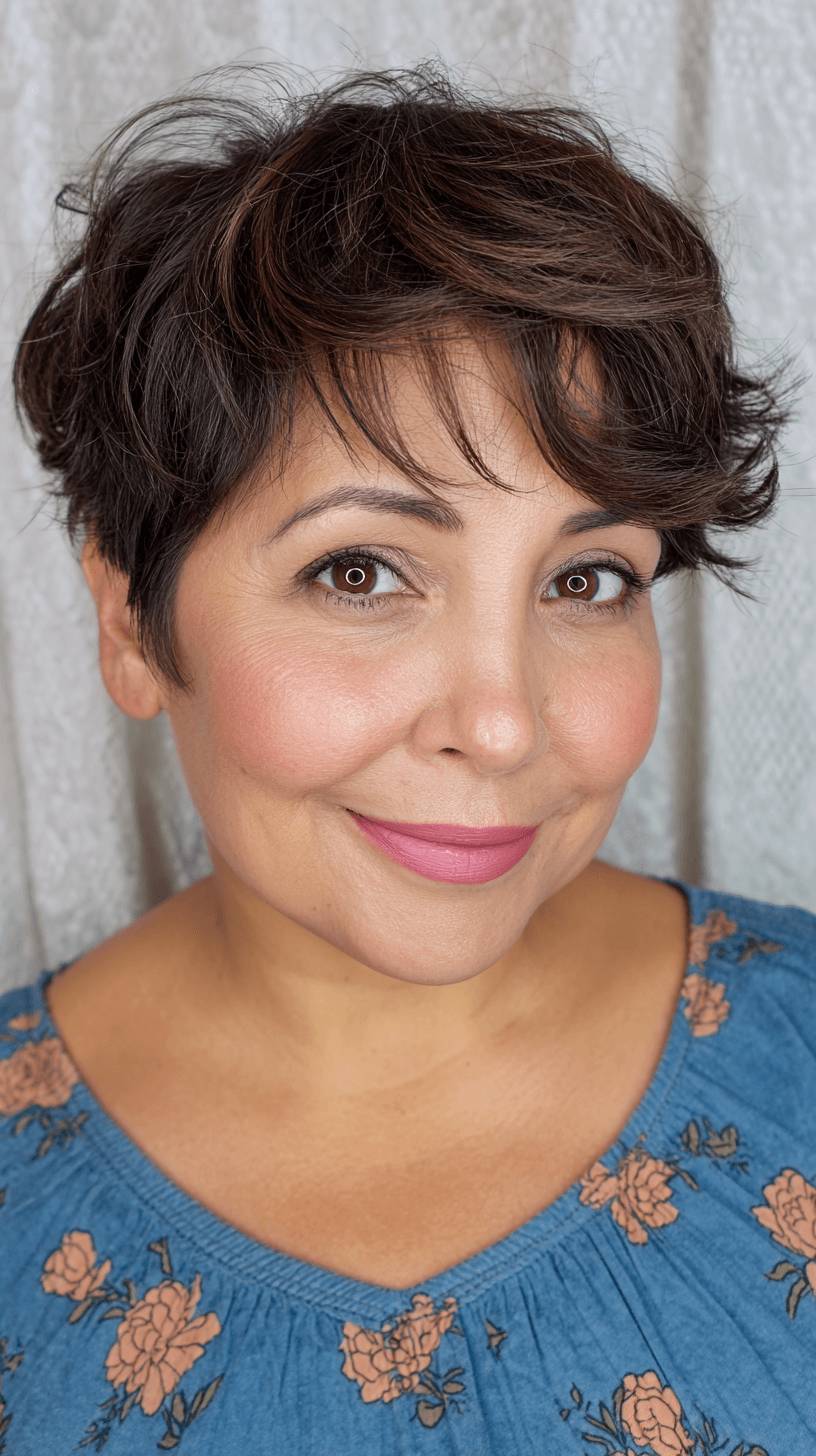 Stylish Textured Short Pixie with Soft Waves