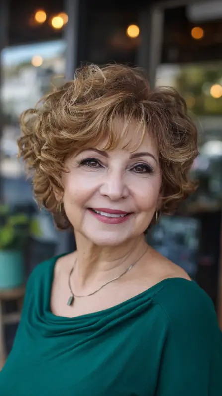 Textured Curly Bob with Volume