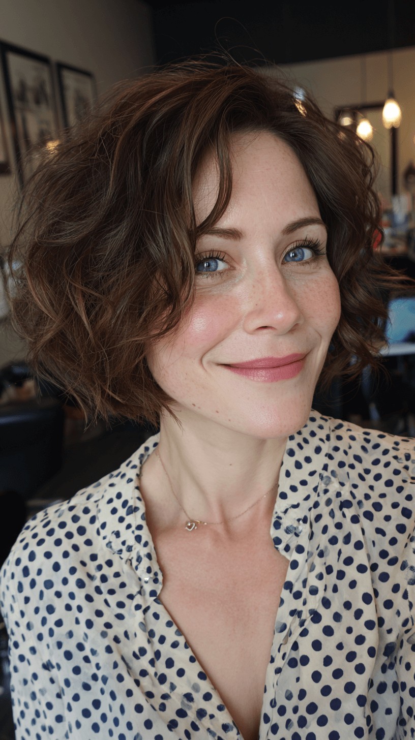 Textured French Bob with Soft Waves