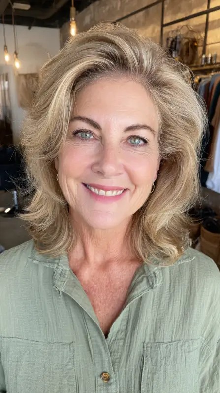 Textured Medium-Length Layered Cut with Soft Volume