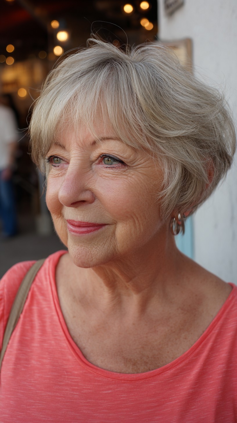 Textured Short Haircut with Soft Layers