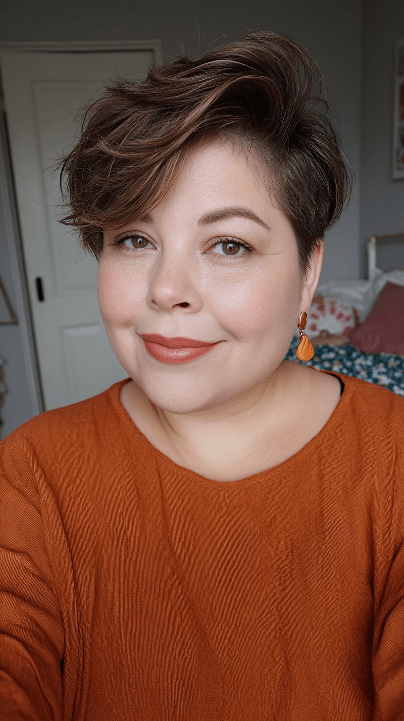 Textured Short Pixie Cut with Soft Volume
