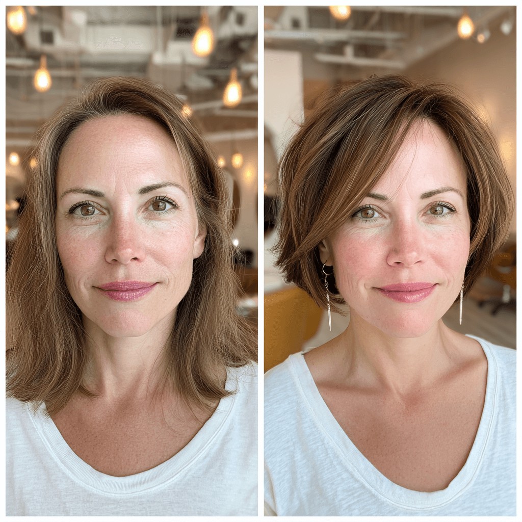 Textured Shoulder-Length Cut with Playful Layers