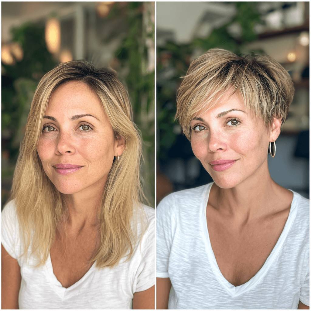Chic Textured Pixie Cut with Subtle Highlights
