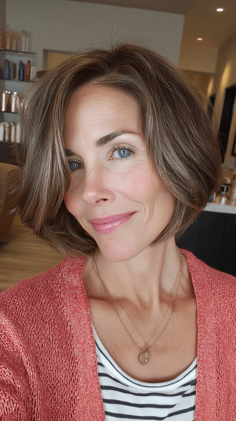 Modern Textured Bob with Soft Layers