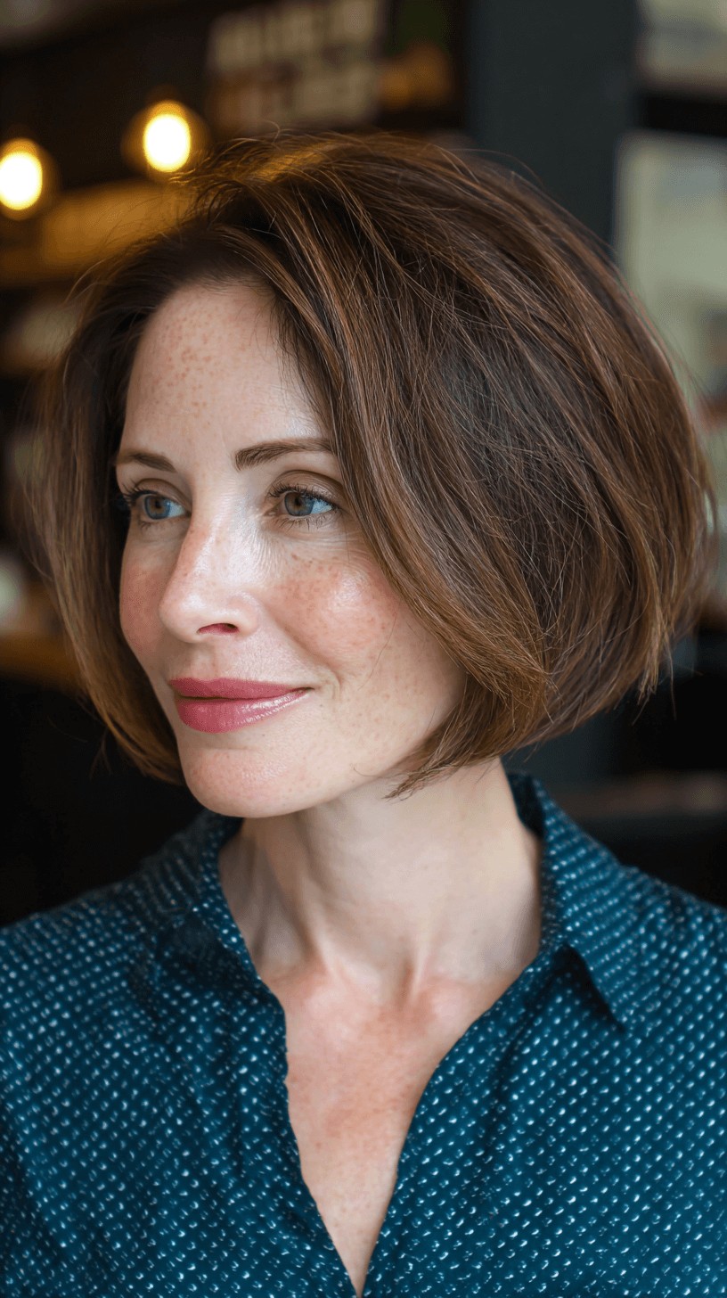 Effortless Textured Bob with Soft Volume