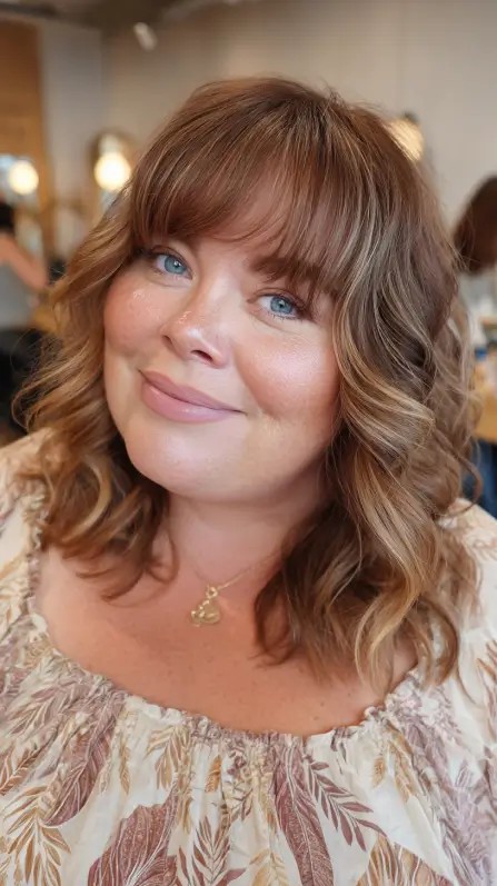 Soft Layered Cut with Face-Framing Bangs
