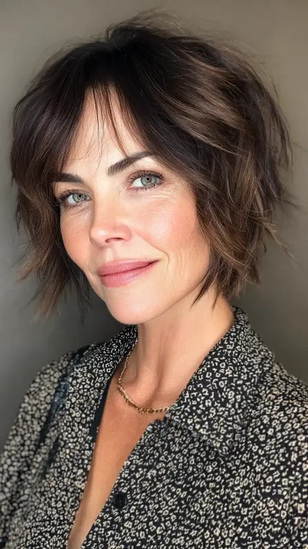 Chic Textured Bob with Soft Volume