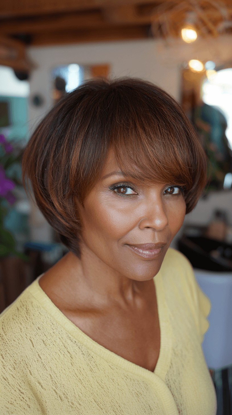 71536 chic layered bob with soft bangs