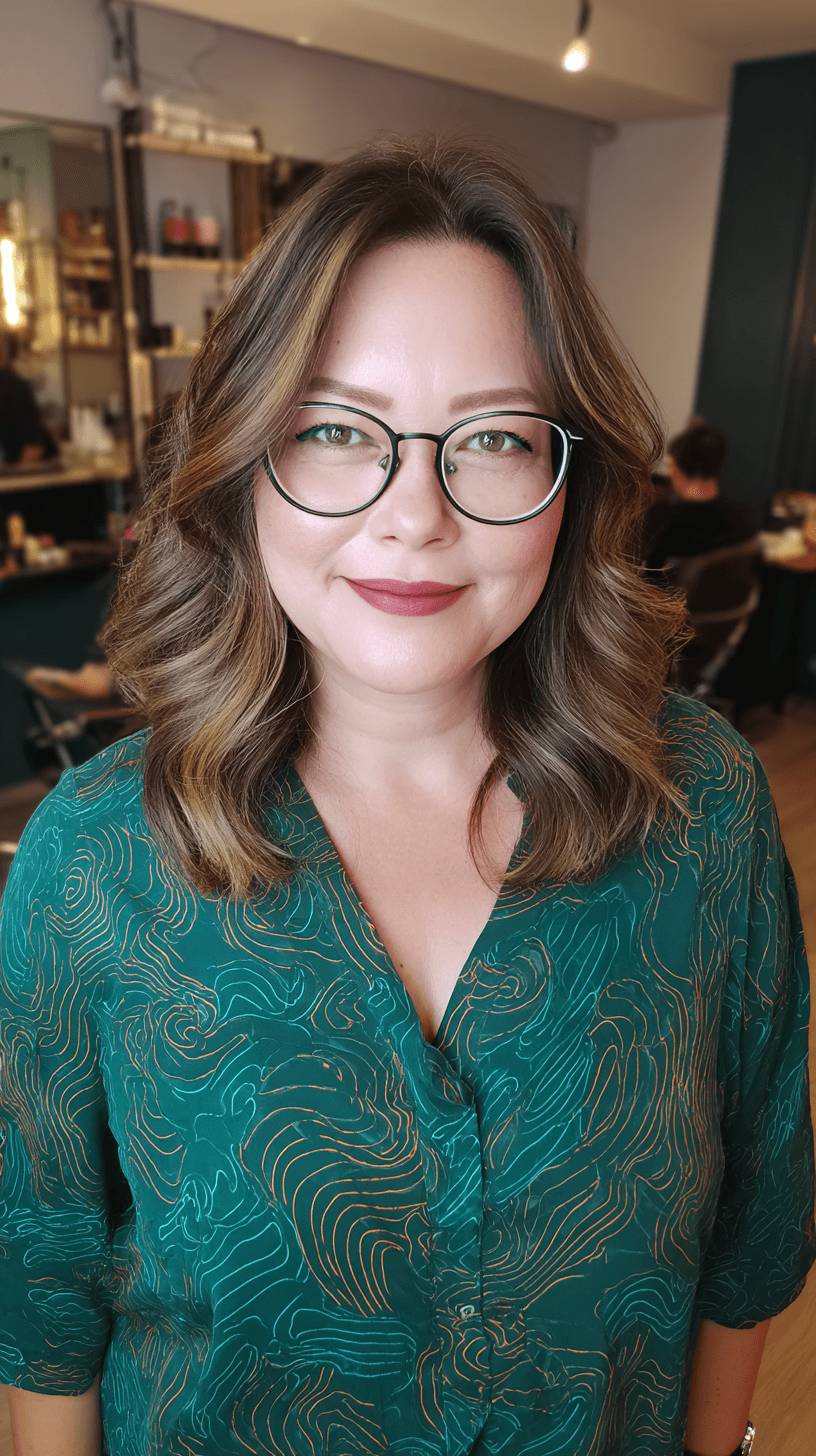 Chic Layered Waves with Subtle Highlights