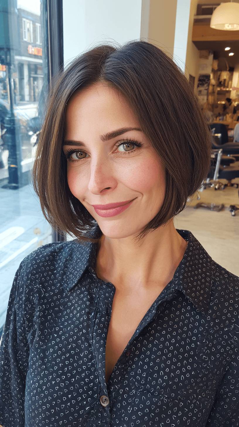 Chic Textured Lob with Subtle Face-Framing Layers