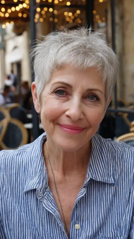 Chic Textured Pixie with Playful Layers