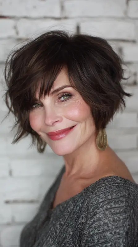 Chic Textured Short Cut with Edgy Layers