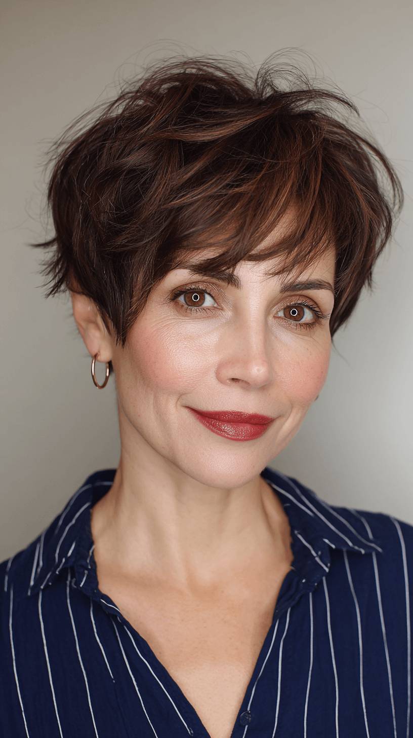 Chic Textured Short Cut with Effortless Volume