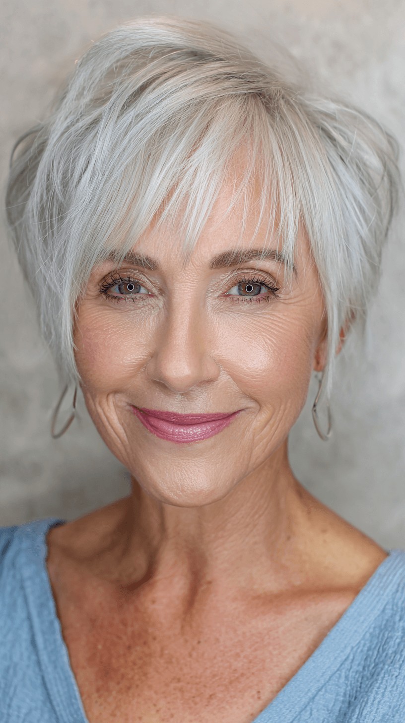 Chic Textured Short Pixie with Wispy Layers