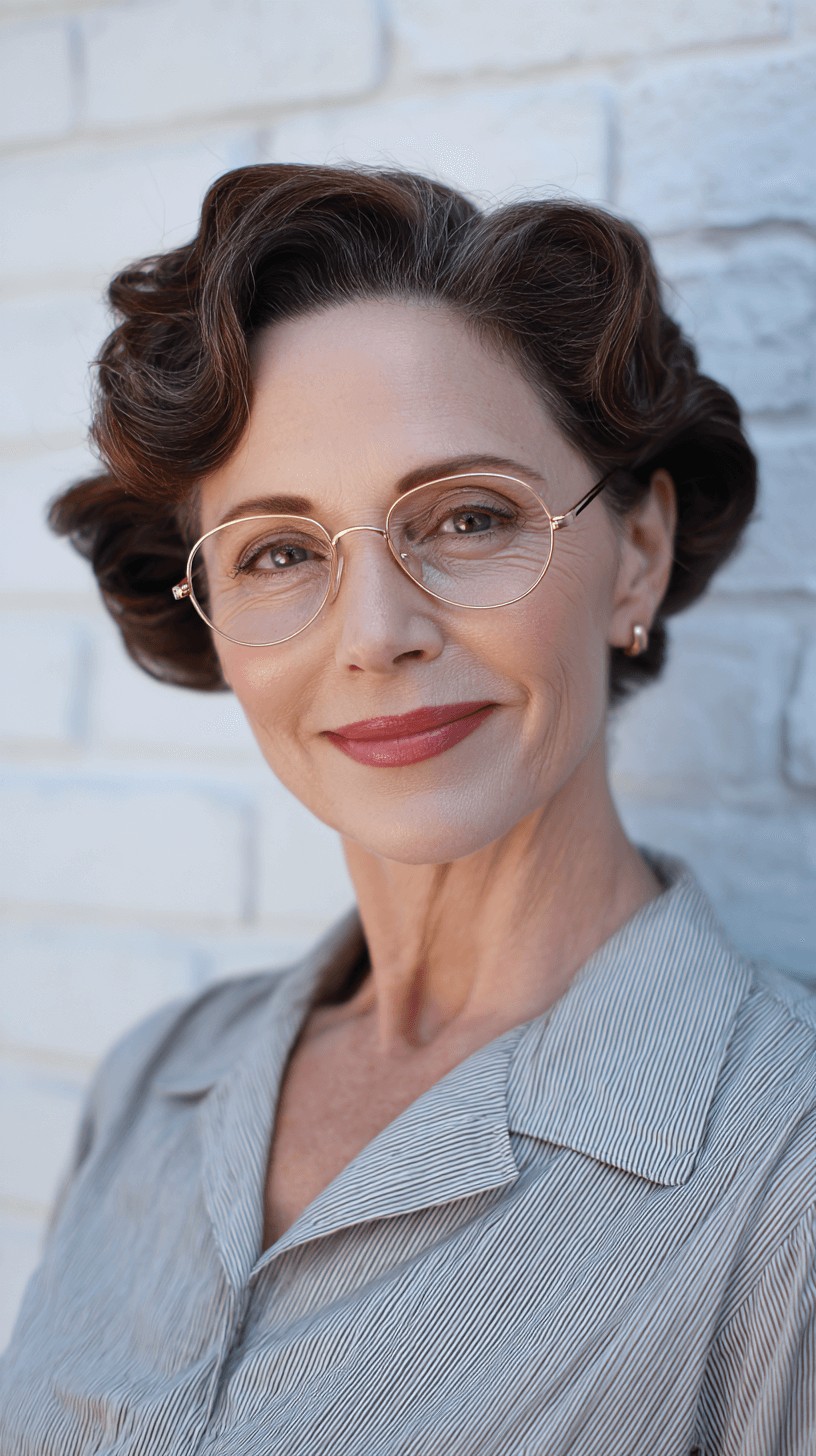 Classic Retro-Inspired Curly Updo
