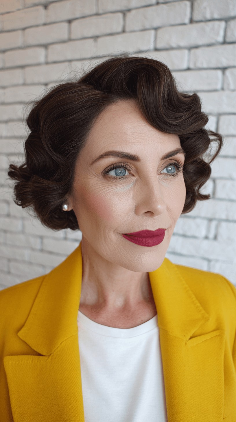 Classic Retro-Inspired Defined Curls