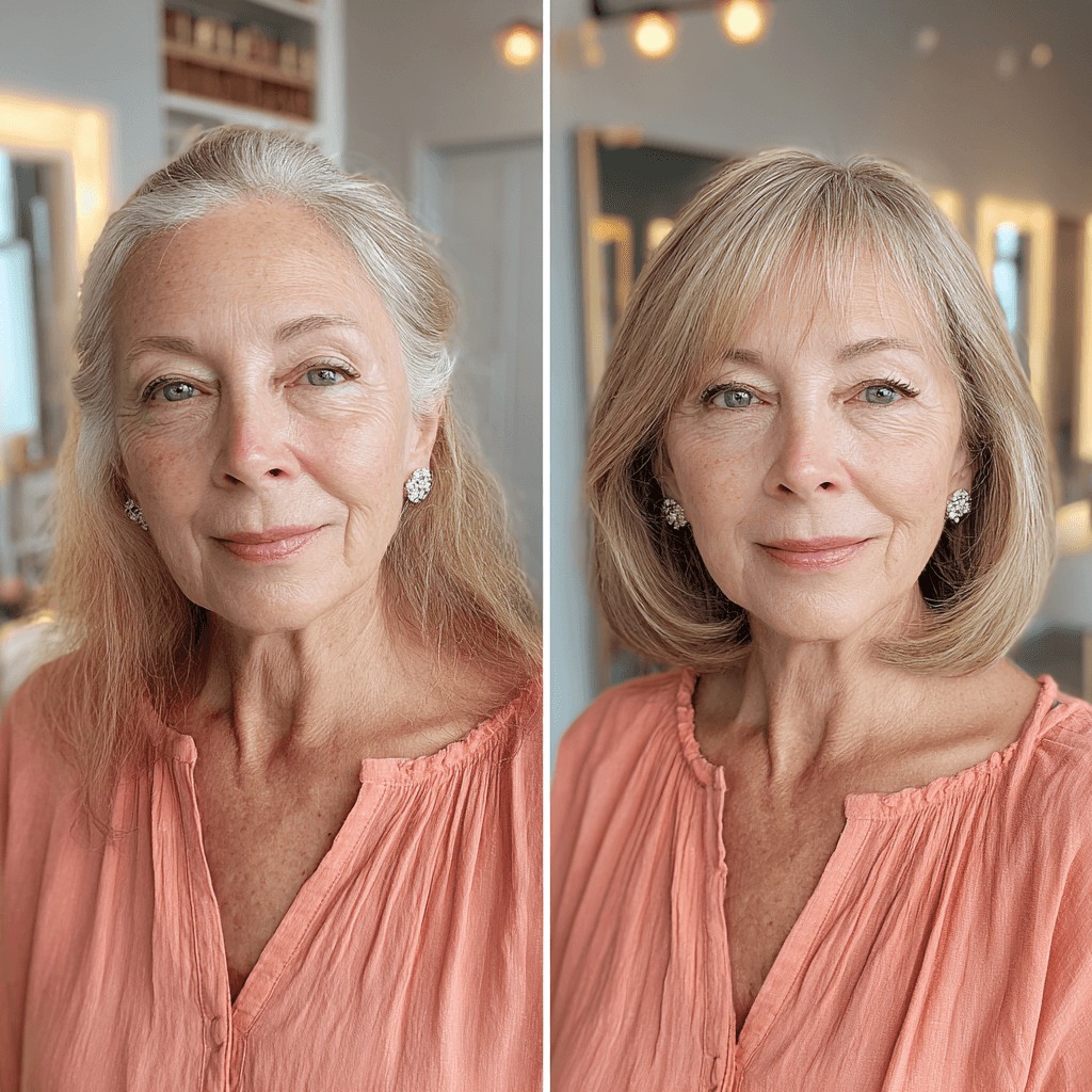 Elegant Soft-Bob with Subtle Face-Framing Layers