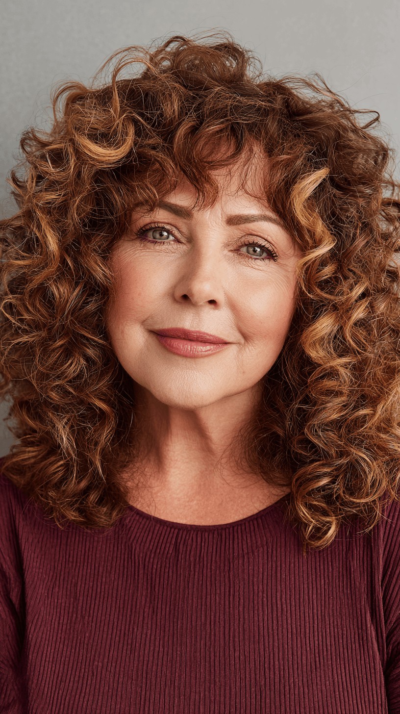 Gorgeous Vintage-Inspired Curly Cut with Defined Layers