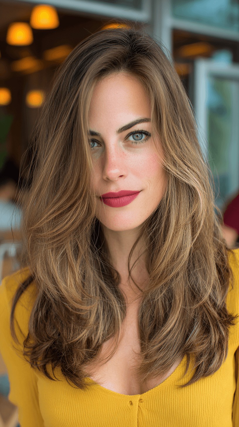 Modern Long Layered Cut with Subtle Face-Framing Dimensions