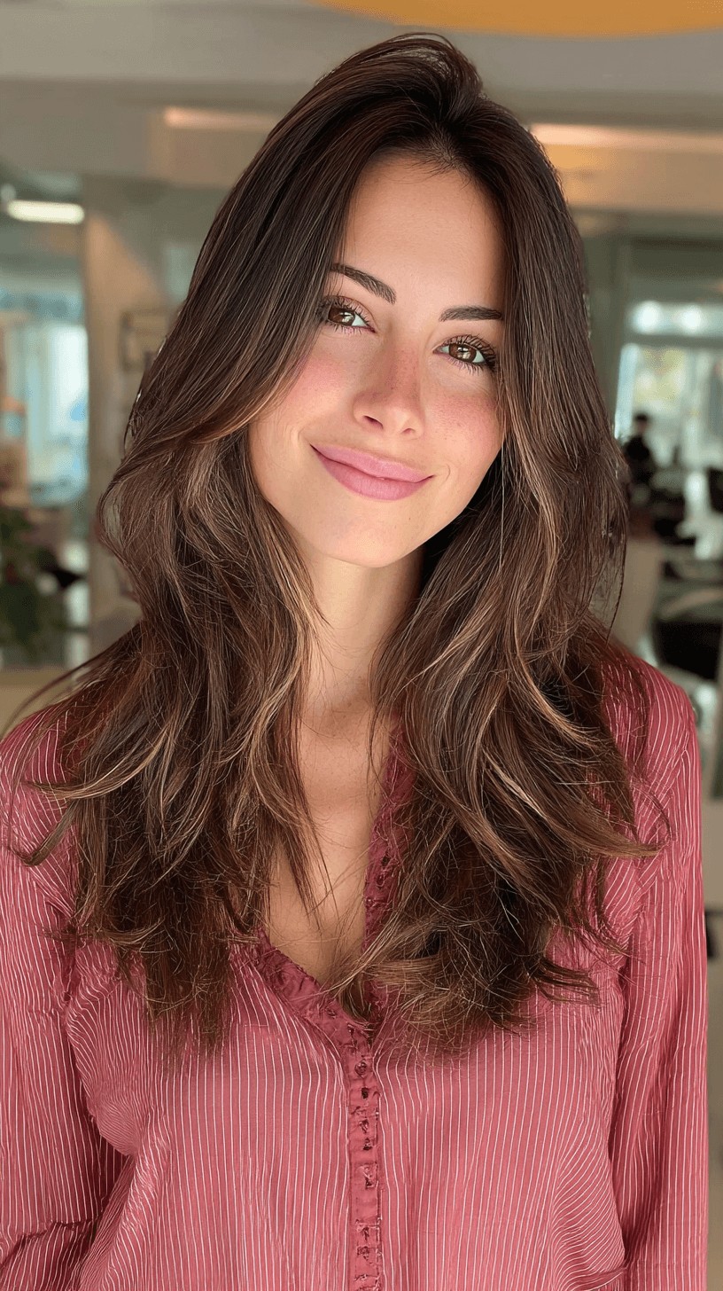 Modern Long Layers with Subtle Highlights
