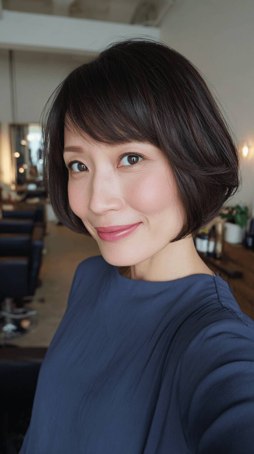 Modern Textured Bob with Soft Flicks