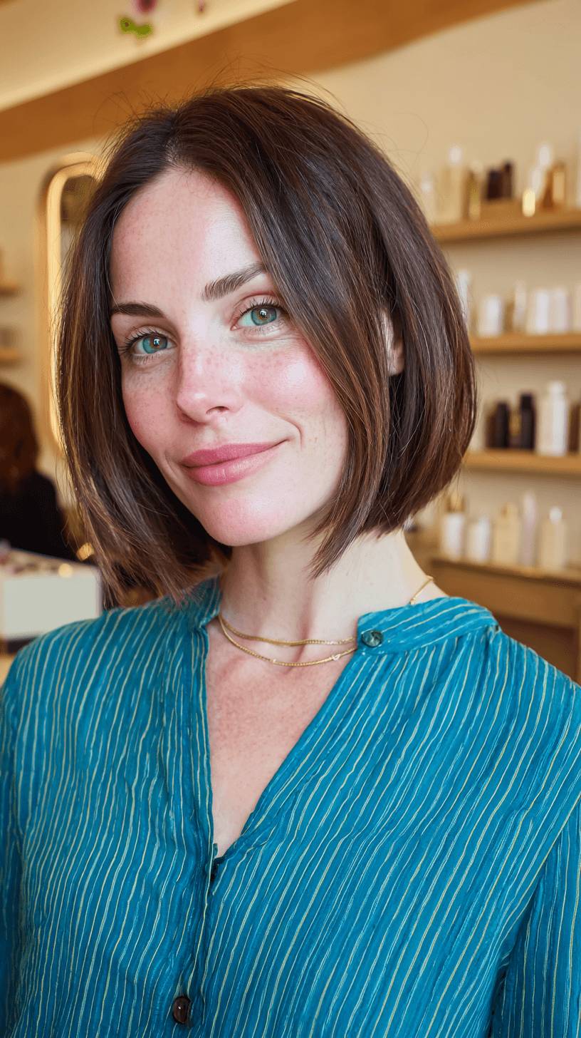 Modern Textured Bob with Soft Waves