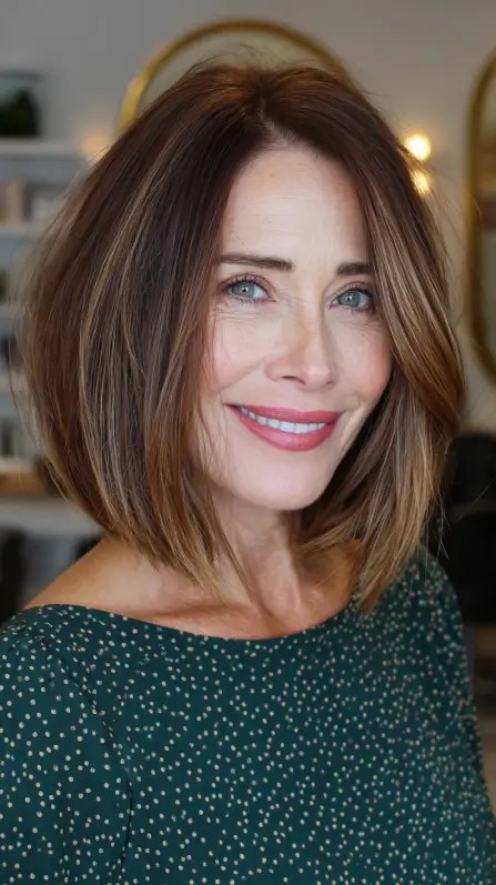 Modern Textured Bob with Subtle Face-Framing Layers