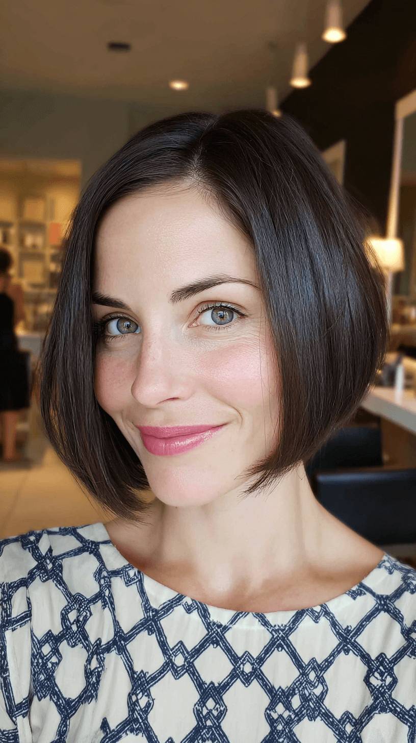 Modern Textured Bob with Subtle Layers