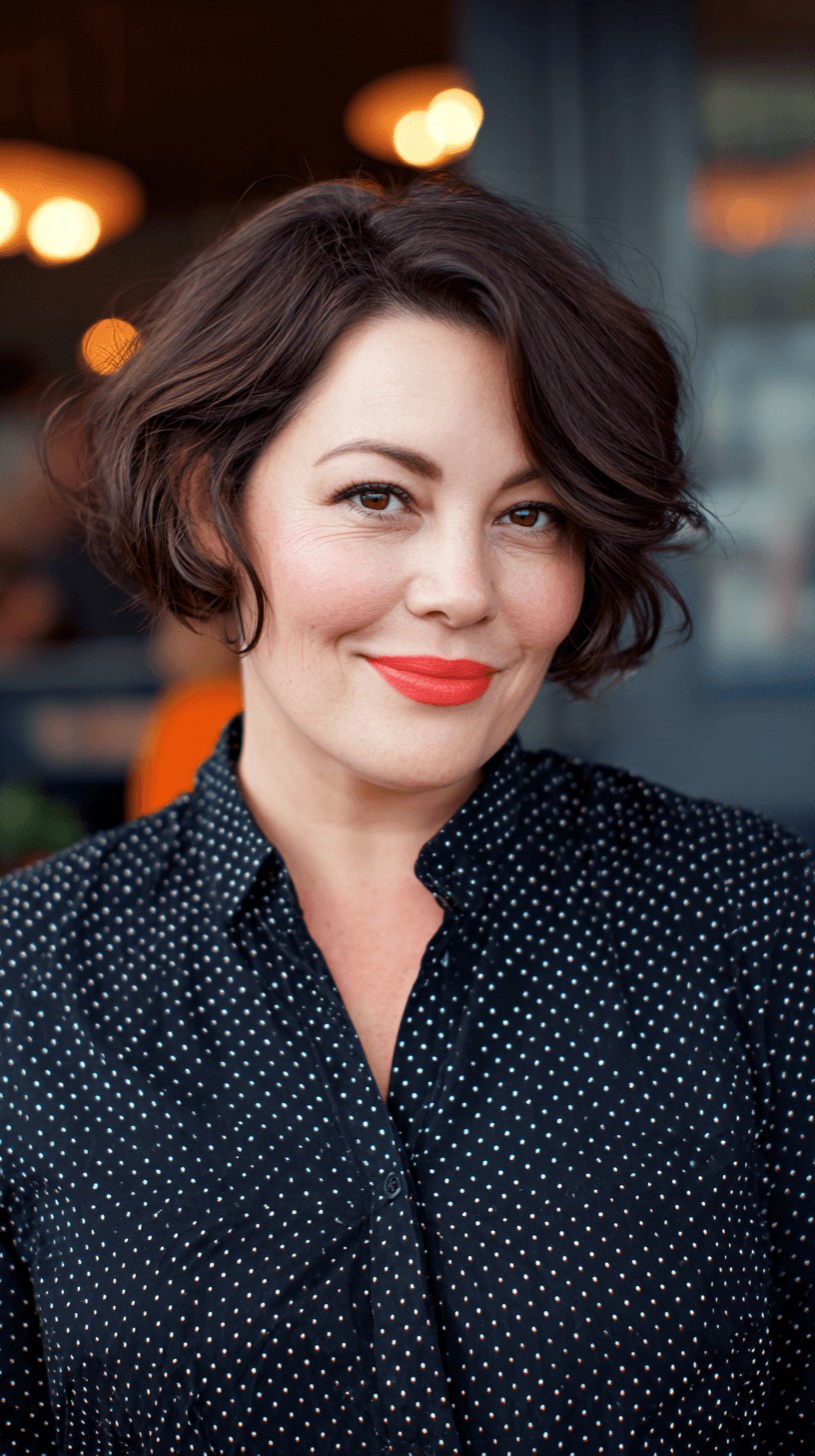 Playful Textured Bob with Soft Curls