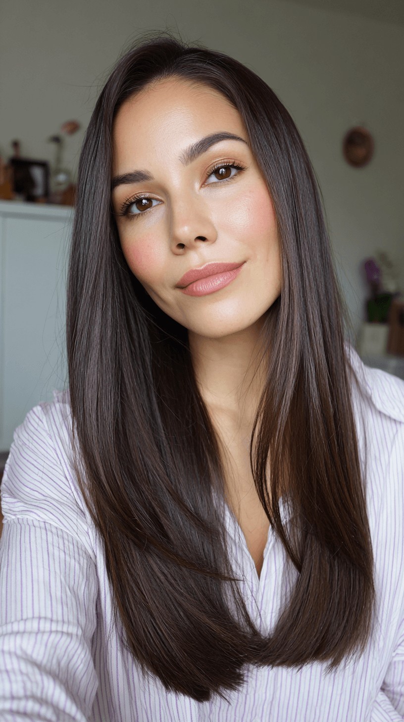 Polished Long Layered Cut with Sleek Ends