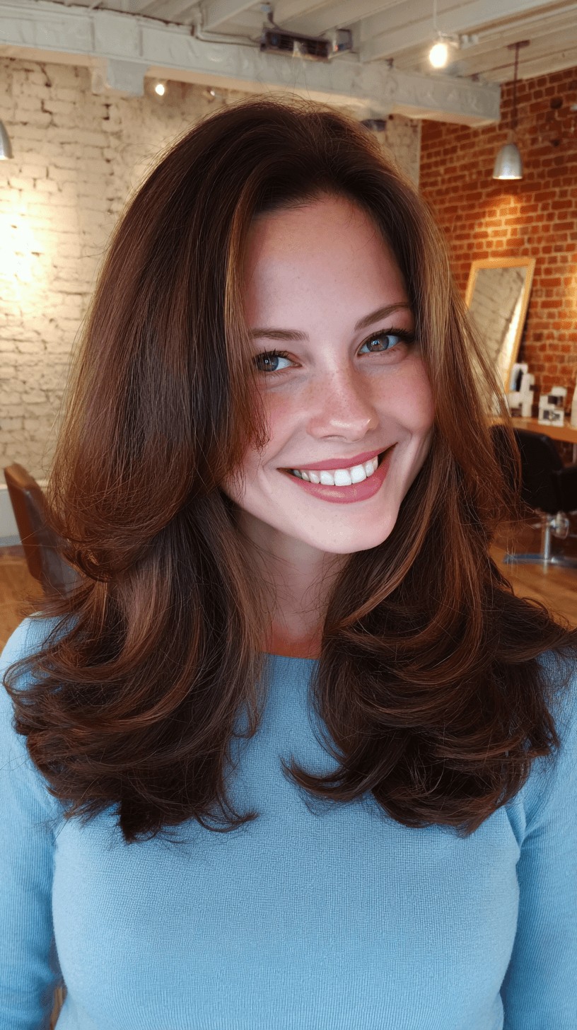 Radiant Long Layers with Soft Volume and Highlights