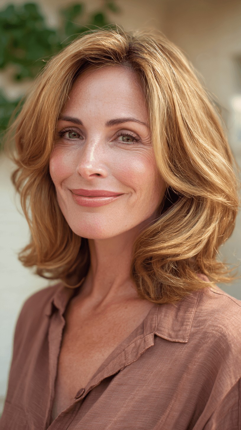 Softly Layered Shoulder-Length Cut with Gentle Waves