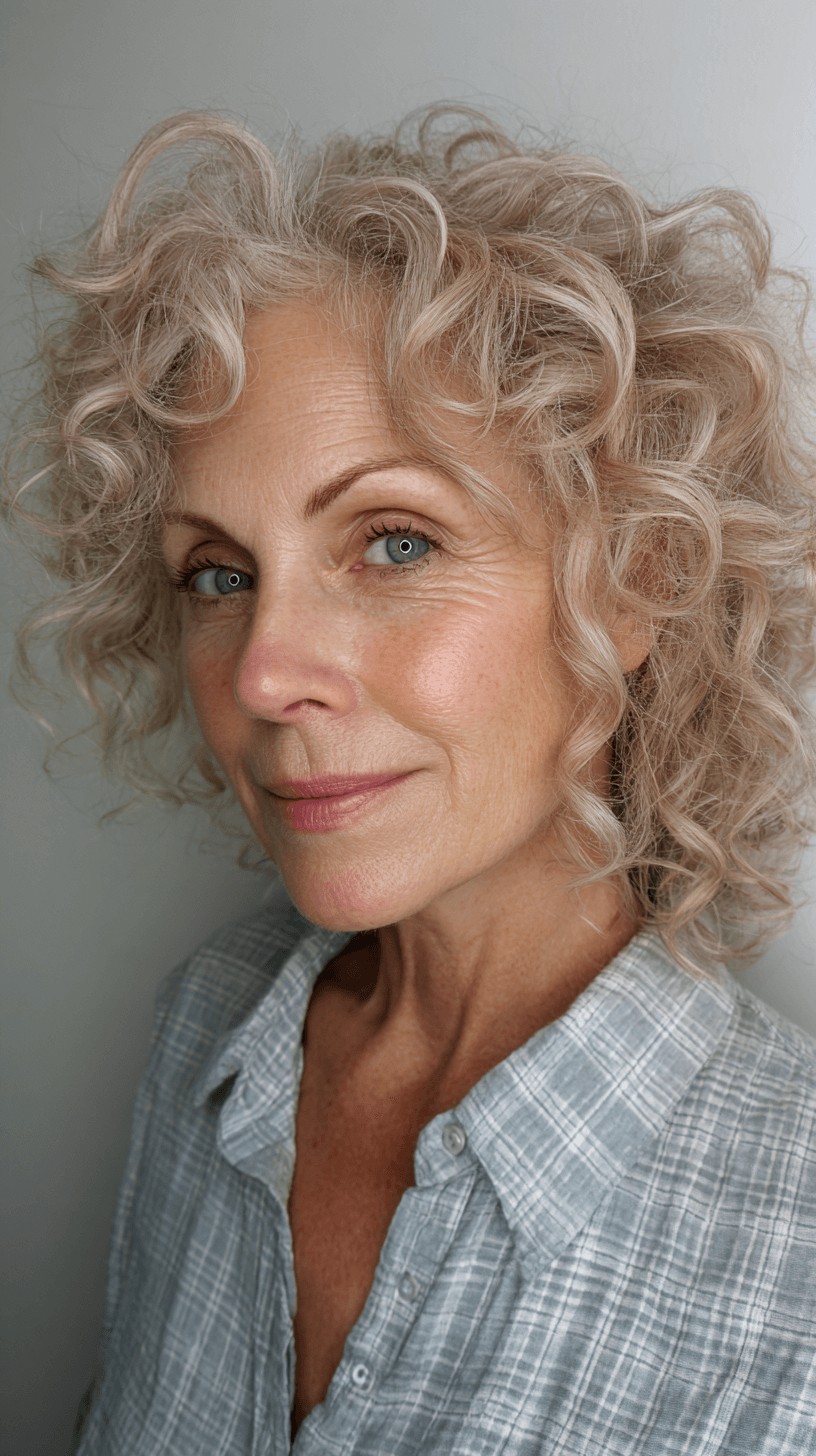 Stylish Textured Curly Cut with Soft Layers