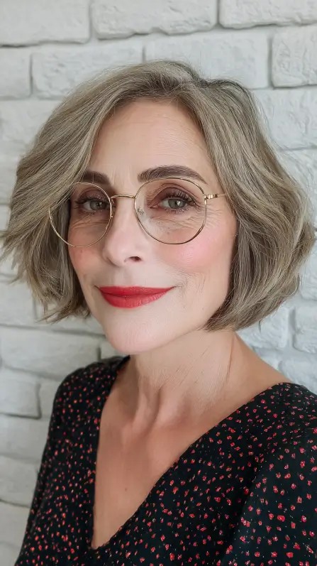 Stylish Textured Lob with Soft Waves