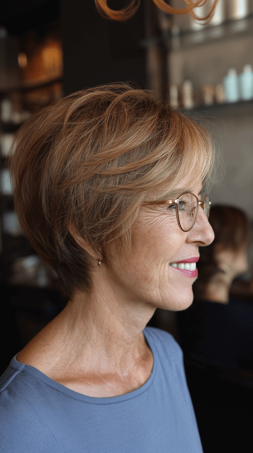Textured Ash Blonde Pixie Cut with Subtle Layers