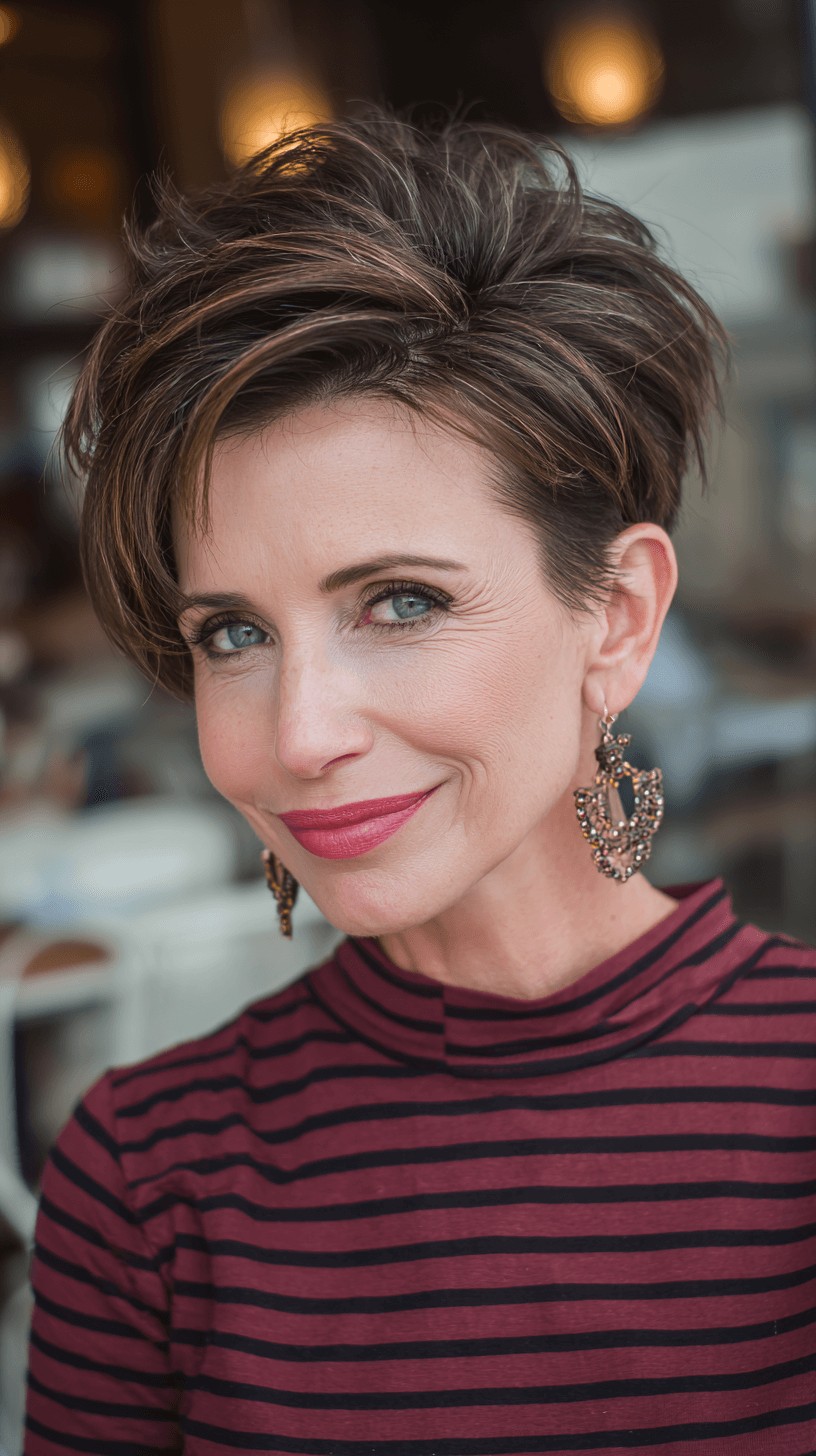 Textured Modern Pixie with Lifting Layers