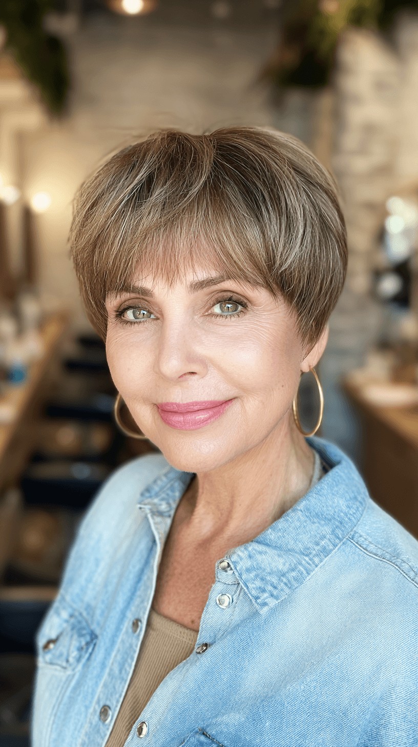 Textured Short Pixie with Subtle Layers