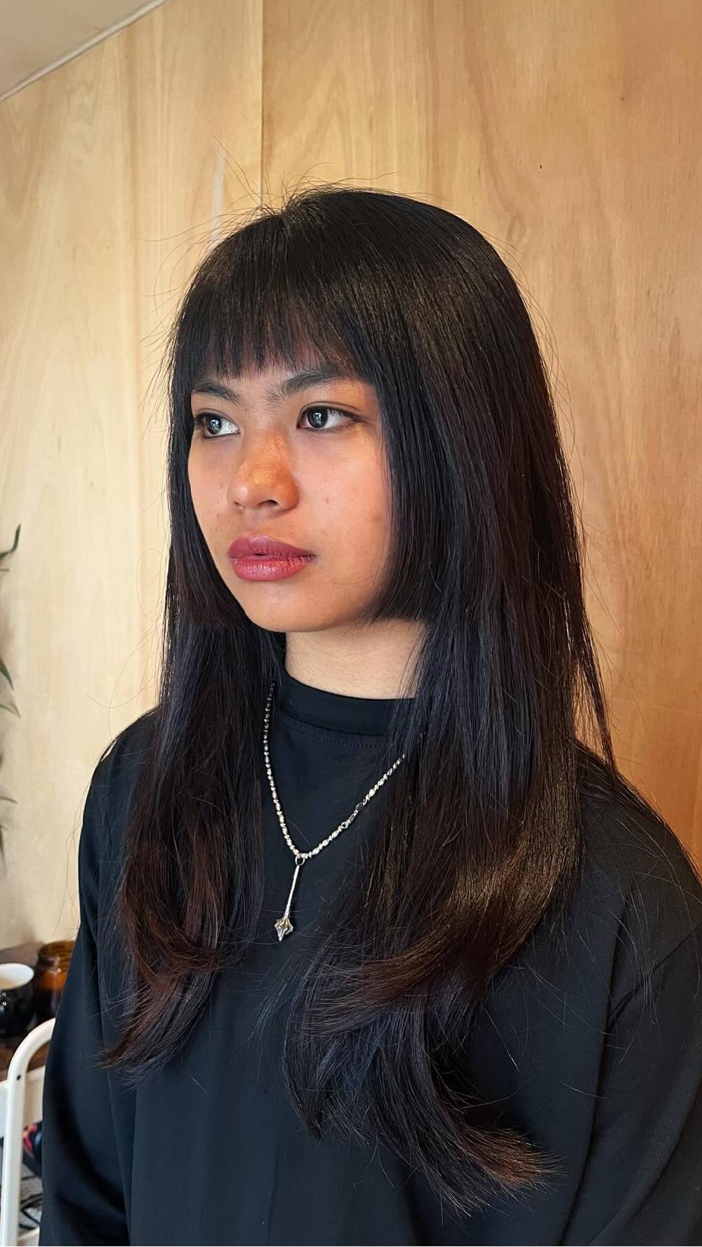 Trendy Hime Cut with Soft Face-Framing Layers