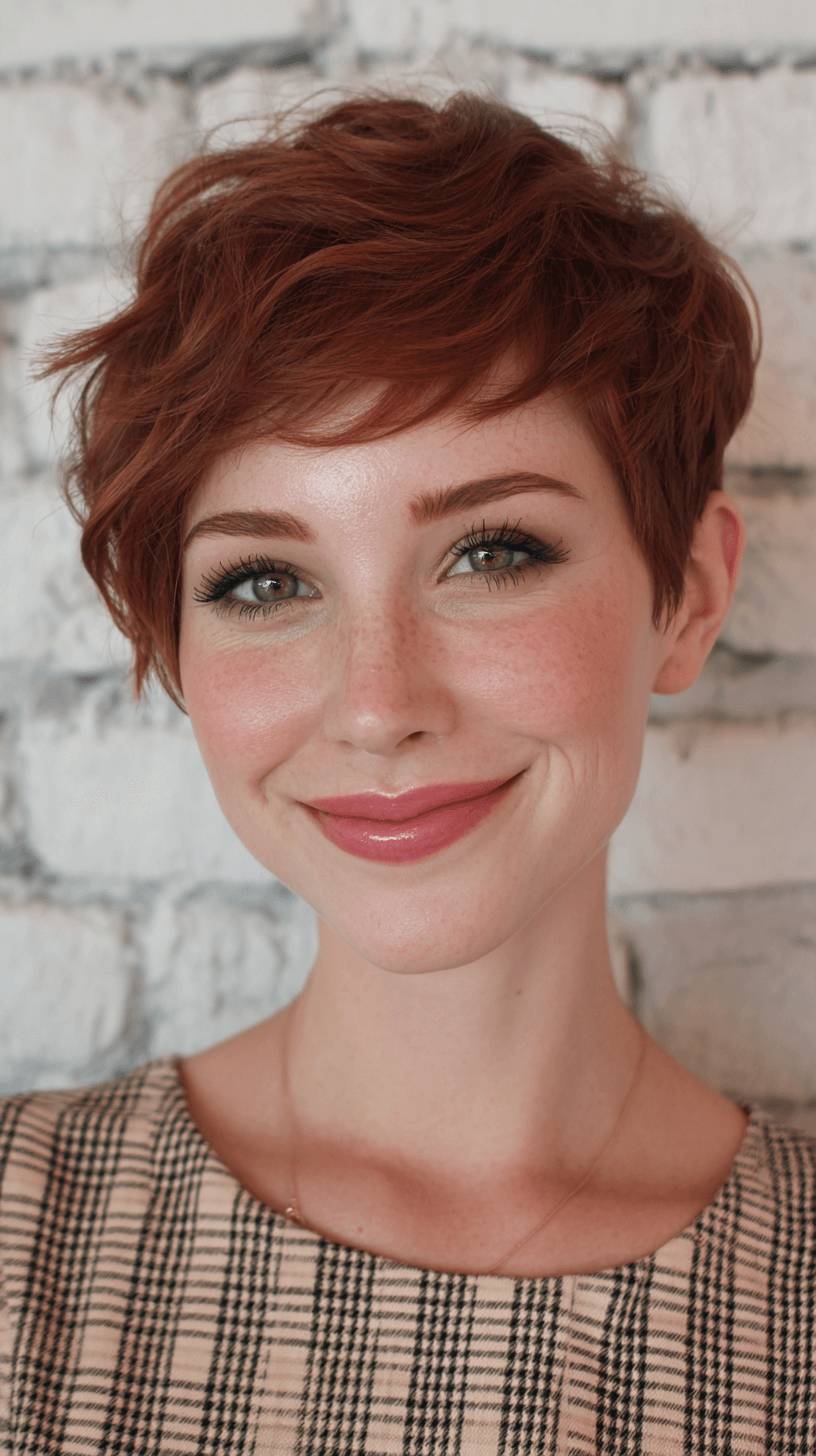 Charming Side-Swept Pixie with Textured Layers