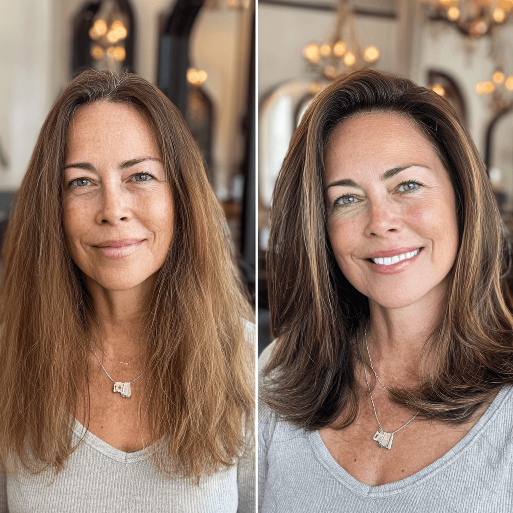 Chic Layered Medium-Length Haircut