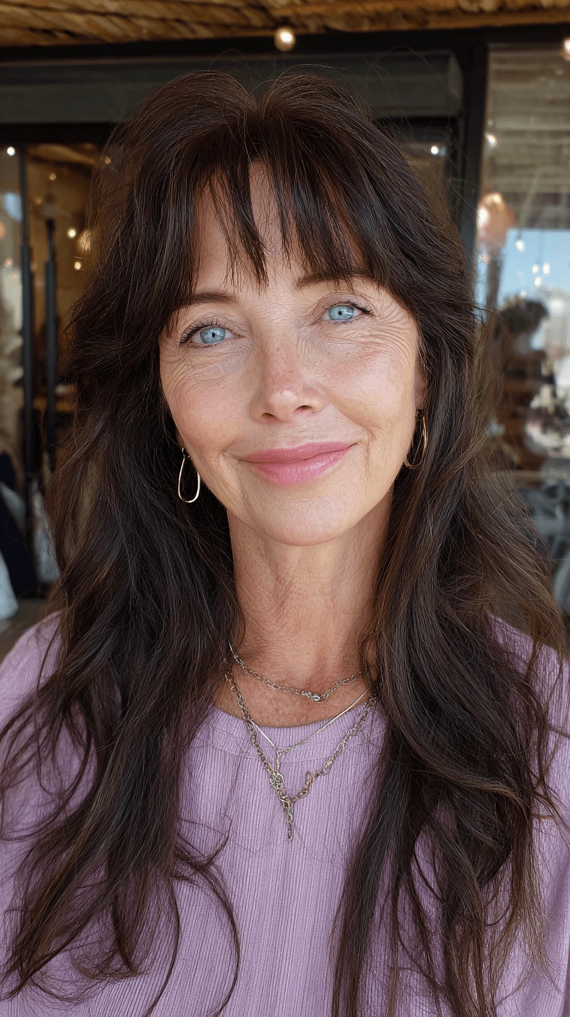 Chic Long Hair with Soft Face-Framing Layers