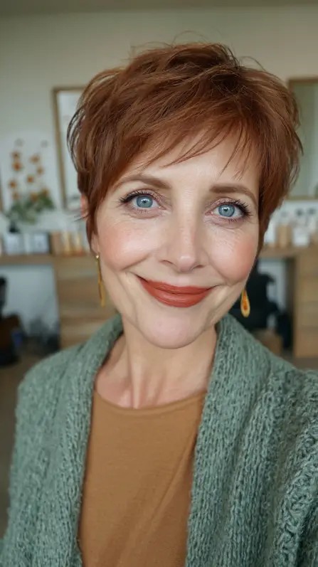 Chic Short Layered Pixie with Subtle Texture