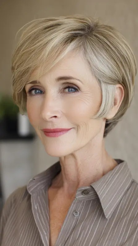 Chic Short Textured Cut with Soft Layers