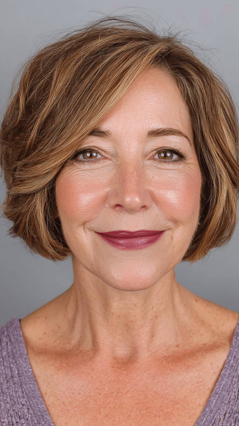 Chic Teddy Bronde Bob with Subtle Layering