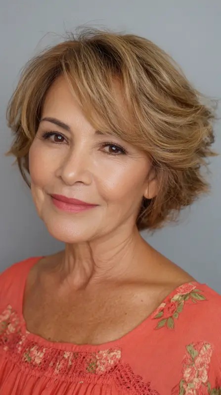 Chic Textured Short Bob with Soft Volume